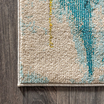 Contemporary Pop Modern Abstract Waterfall Area Rug